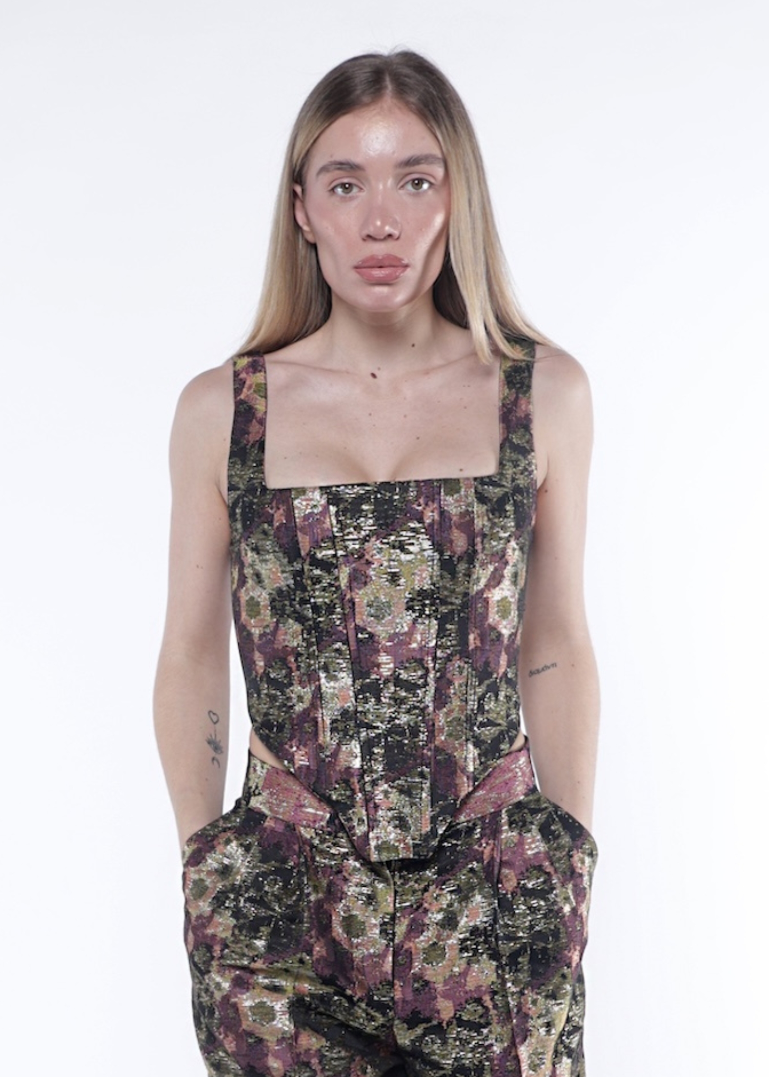 Midnight Brocade Vest